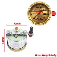 Universal 5-Color LED Boost Gauge for 4x4 Diesel Cars - Turbo/Blower Meter 0-35 & 0-60 PSI