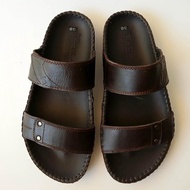 [HCM]Dép Nam 2 Quai Ngang BIGBEN Da Bò Thật Cao Cấp Bảo Hành Một Năm