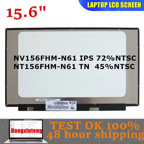 LAPTOP Display SCREEN NV156FHM-N61 N156HCE-EN1 NT156FHM-N61 IPS Full View 72% Color Gamut 30PIN EDP