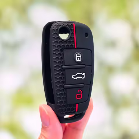 Silicone Key Case Cover Shell for Audi A4 B7 A6 C6 4f 8v A3 8p A1 A3 Accessories Auto Remote Key Hol