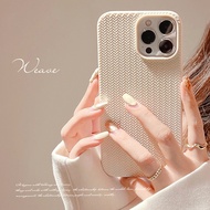 Woven Pattern Apple i16 i15 i14pro i13promax i12 i11 Phone Case iPhone Phone Case Protective Case So