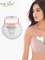 Anly Kiss Wearable Electric Breast Pump Hands-Free Wireless 3 Modes Adjustable Suction 28/24/21Mm Si