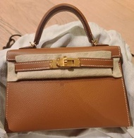 Hermes mini kelly2 gold