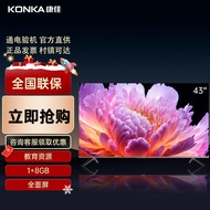 康佳（KONKA）43英寸电视 1+8GB内存 全面屏 智能语音 教育资源 网络WIFI 全高清 卧室彩电液晶平板电视机 43英寸