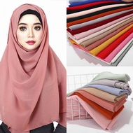 SHAWL CHIFFON 🔥🔥Factory Price 🔥🔥 Panjang tudung ( 188cm x 68cm ) kualiti bagus IMPORTED QUALITY PART