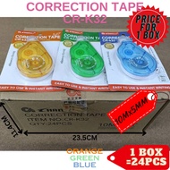 【1BOX=24PCS ! ! !】CHANGLI CORRECTION TAPE 10Mx5MM/30Mx5MM/6M×5MM (CR-K32/CR-919/CR-K19)