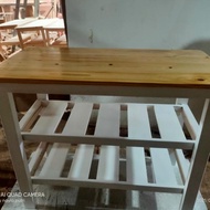 2-tier shelf table