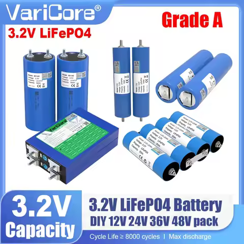 3.2v 33140 C33 15Ah 20Ah 50Ah LiFePO4 Battery Pack Grade A Cells DIY 4S 12v 24V 36V 48V Power Tools 