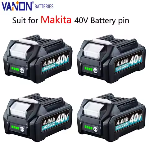 VANON 1/2/4Pack BL4025 4.0Ah 40V MAX Lithium Battery Replace for Makita BL4050 BL4080F BL4040 BL4025