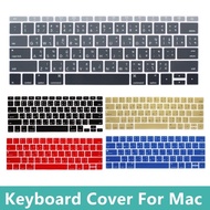 Soft Silicone Keyboard Cover For Macbook New Retina Air Pro 12 13 15 16 Touch ID 2020 A2338 M1 A2337 A1466 A2179 A1932 A2141 A2289 A2251 A1369 Thailand English Keyboard Case