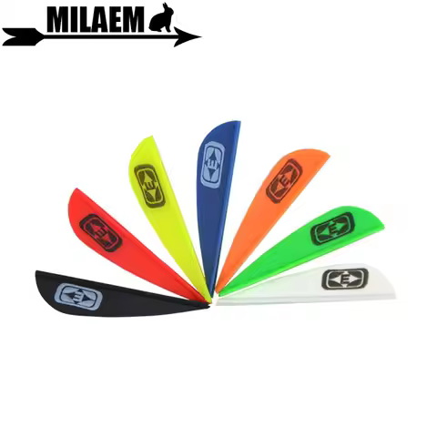 50pcs Archery Arrow Feather Fletching Rubber Arrow Vanes 1.75inch DIY Arrow Hunting Shooting Accesso