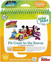 LeapFrog 80-461700 Leapstart Book- Pit Crews to The Rescue 3D Mickey and The Roadster Racers Level 1