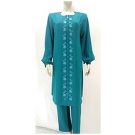 Jubah Seluar Mini Jubah Muslimah Sulam Embroidery CKF 8567