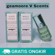 GEAMOORE V Scents White Secret Original Halal Parfume 3ml Sholat - Parfum V Scent Oil (V-Parfum) Mis