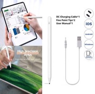 (白色) USB充電 高精準觸控筆 手機、平板通用