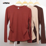 ENVIE ERINA Ribbed Pleated Ironless Shirt