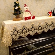 KY-D Lace Piano Cover Half Cover European Piano Towel Cover Towel Embroidery Fabric Piano Cover Dustproof Piano Cover Fu