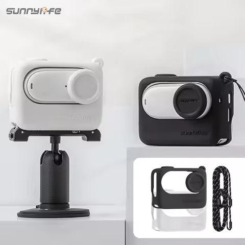 Sunnylife Silicone Protective Case For Insta 360 GO 3S Soft Skin-Friendly Anti-round Lens Cover Port