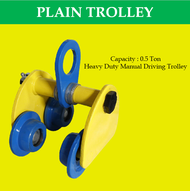 MAGO 0.5T  Plain Trolley Heavy Duty Manual Driving Trolley With Wheel On I Beam 22 By 20 Cm