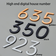 10cm 3D Self-Adhesive Email Number, Modern House Number, External Address Number, House Number, Offi