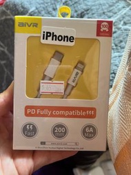 iPhone 充電線 Type C to lightening 6A快充