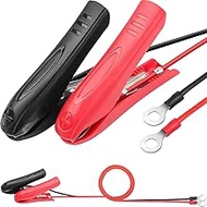DAOKAI Car Battery Alligator Clips to O Ring Terminal Connector 12V 24V Car Jumper Alligator Clip Ex