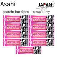 Asahi Protein bar strawberry 9pcs High protein(15g)/"Ippon Manzoku bar protein" [Direct from JAPAN]