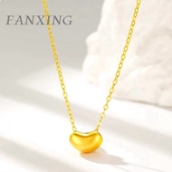 FX 999/24k （0.3g）Be lovesick Bean Pure Gold Pendant Ladies' fine gold pendant