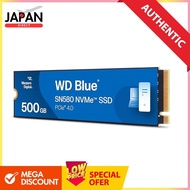 Western Digital Internal SSD 500GB WD Blue SN580 (maximum read speed 4,000MB/s) M.2-2280 NVMe WDS500
