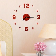 Modern DIY Large Wall Clock 3D Mirror Surface Sticker Home Decor Art Design Kit