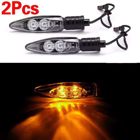 1Pair Motorcycle Front LED Indicators Turn Lights For BMW R1200GS F800GS S1000RR F800R HP2 HP4 Sport