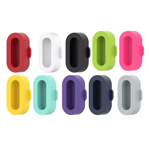 10pcs Dust Cover Silicone Charger Protector Cap Anti-dust Charging Port Cover Watch Accessories for 