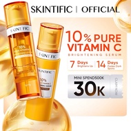 [AGAFF SHOP] SKINTIFIC 10% Vitamin C Brightening Serum|VC Brightening Facial Serum Suitable for Oily