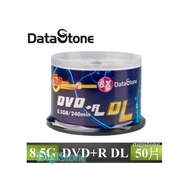 精選日本版 DataStone 正A級 8xDVD+R DL 單面雙層 8.5G燒錄片(50片布丁桶)