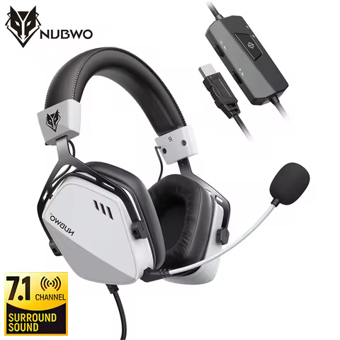 NUBWO HG03 Wired Headset Gamer Virtual 7.1 Surround Sound USB Gaming Headphones with Mic Noise Cance