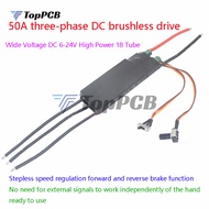 DC6-24V 1000W BLDC 3 Pha Động Cơ Không Chổi Than Lái Xe Hallless DC Bảng Điều Khiển Tốc Độ Mô Đun Có