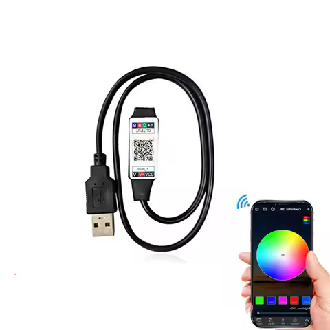 USB LED RGB Controller For 5V 12V 24V USB LED Strip Light Wireless Remote Controller SMD 2835 5050 R