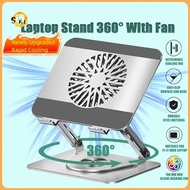 Laptop Stand 360° Adjustment With Fan Carbon Steel Laptop Stand Laptop Cooler Laptop