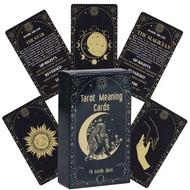 [Ready Stock] Tarot Meaning Card Double-Sided Card Front Image Back Keyword Tarot Meaning Cards Engl