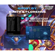 JOKI RANK MOBILE LEGENDS BY KAITO &amp; FLORENCE/BOOSTING SERVICE