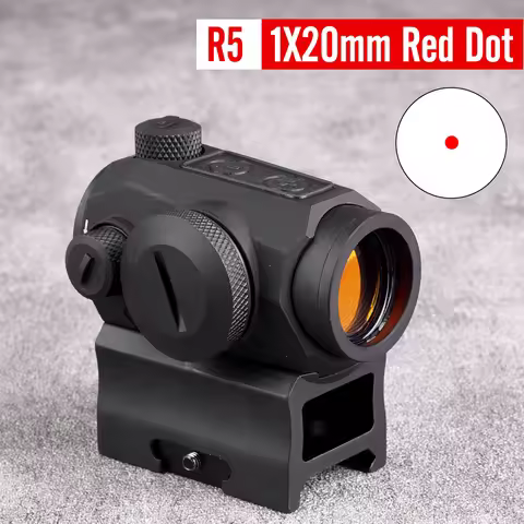 R5 1x20mm Red Dot Sight 2 MOA Compact Hunting Optic Scope Shockproof Waterproof Tactical Airsoft Sig