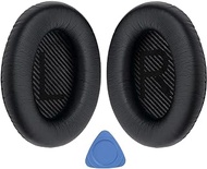 YOCOWOCO Replacement Ear Pads Cushions for Bose QC35 &amp; QC35 ii Headphones, EarPads fit Bose QuietComfort 35 and 35 II with Memory Foam, Noise Isolation, Softer Protein Leather, Added Thickness