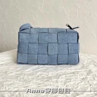 BV Braided Bag BV Bag Denim Denim BrickCassettechill Intreccio Braided BV Underarm Bag Original Zipp