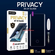 Vivo X50 Pro Vivo X80 Vivo X80 Pro UV Curved Temperes Glass Anti-Scratch Spy Privacy Anti-Intip UV L