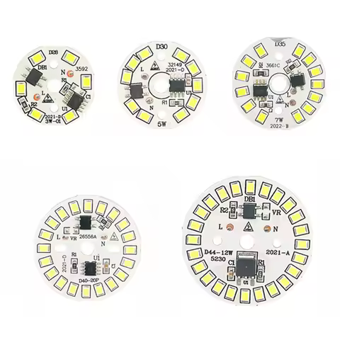 LED Chip for Lamp Bulb 3W 5W 7W 9W 12W SMD 2835 Round Light Beads AC 220V-240V Bulb Chip Lighting Sp