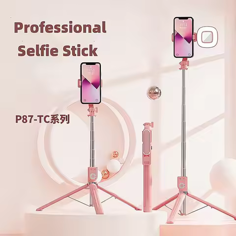 Selfie Stick Tripod 360°/180° Rotating Selfie Stick Phone Holder with Wireless Bluetooth Remote Exte