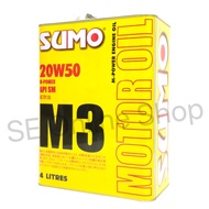 SUMO Engine Oil 20W-50 M3 M-Power Synthetic 4Litre Minyak Hitam Enjin 20w50 Enjin Oil