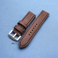 Padded brown watch strap / watch strap / leather watch strap / genuine leather watch strap / genuine
