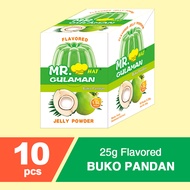 ( 1 BOX - 10 sachets / 25 grams each ) Mr. Gulaman Buko Pandan Flavor