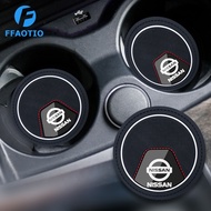 FFAOTIO Silicone Car Cup Holder Mat Anti Slip Pad Car Interior Accessories For Nissan Note GTR Qashq